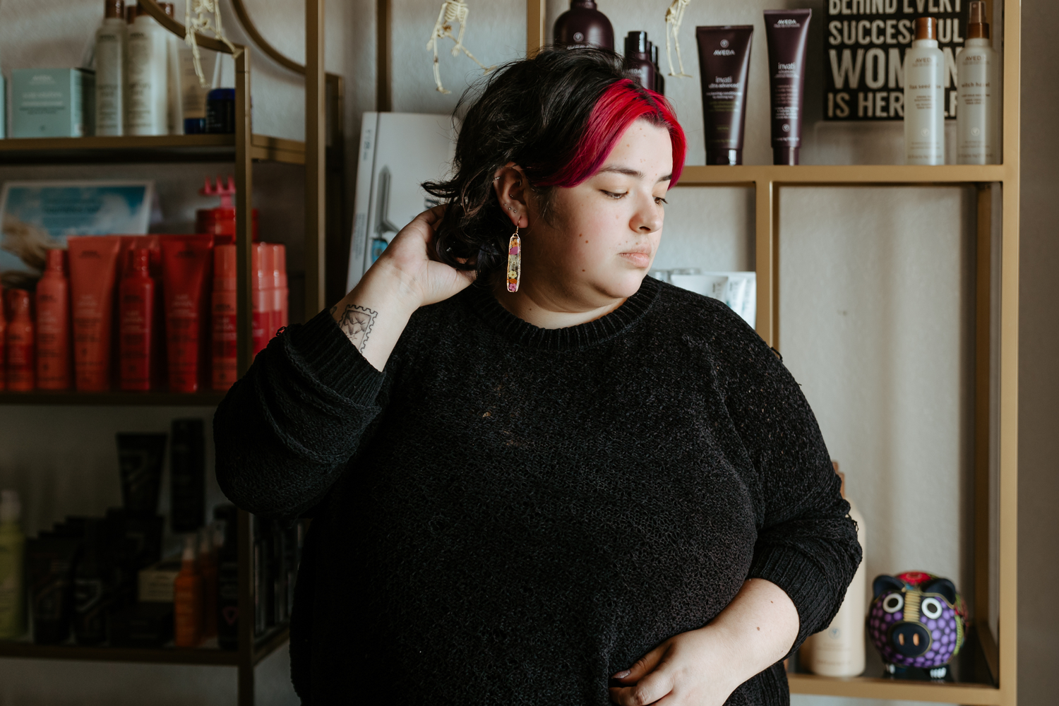 Amber Marie Seigal aka Ams, level 1 hair stylist in Boerne Texas. Formerly located at Beehive Hair Studio in Boerne, you can now schedule with Amber at Brilliant Gems Hair Studio located at 117 West Highland Drive, Boerne, TX